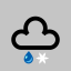 Patchy sleet nearby