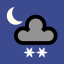Moderate or heavy snow showers